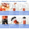 thumbnail image 5 of ORFELD Personal Portable Blender, Small Kitchen Appliances Blender Cup for Shakes and Smoothies Rechargeable Shaker Bottle, 20oz, 5 of 11