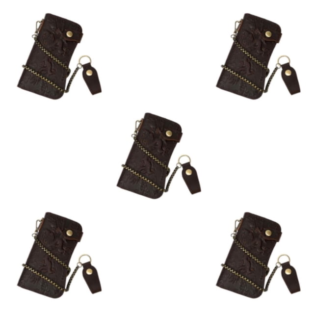 Cartera de cuero para hombre Sonducket con cadena antirrobo y cremallera Type2 NO2