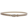 thumbnail image 2 of 1/2" (14 mm) Women's Snap On Skinny Patent Leatherette Belt, 2 of 3