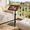 Non-rotatable, variant on Adjustable C-Shaped Side Table for Couch, Stable Metal Base Natural Wood Sofa Side Table, Space-Saving TV Tray End Table for Small Spaces, Versatile Snack/Laptop/Bedside Table (Rotatable)