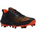 thumbnail image 6 of New Balance Men's Fuel Cell 4040V6 Low Molded Baseball Cleats Black/Orange D 12.5, 6 of 6