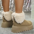 thumbnail image 5 of YLYL Women's Platform Mid Calf Snow Boots Round Toe Suede Fur Lined Comfortable Fashion Outdoor Winter Warm Boots, 5 of 9
