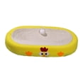 thumbnail image 1 of Almohadilla para rascar para gatos, regalo para mascotas, tablero rascador de sisal de alta densidad, cómodo y duradero Ovalado amarillo Yuyangstore Tablero rascador para gatos, 1 of 8