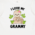 thumbnail image 4 of Inktastic Cute Sloth I Love My Grammy with Green Leaves Boys or Girls Baby T-Shirt, 4 of 5