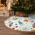 thumbnail image 5 of Sikiie Cartoon Space Nativity Christmas Tree Skirt, Jesus Christian Winter Holiday Tree Mat Decoration(30-48IN)30", 5 of 6