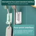 thumbnail image 5 of 2 Pcs Support de Pommeau de Douche Réglable Auto-Adhésif, Blanc, 5 of 5