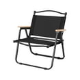 thumbnail image 4 of Silla de Camping, taburete de Picnic con asas de madera, asiento de pesca, silla portátil para exteriores, sala de estar, jardín, senderismo, viajes y Estante negro y negro, 4 of 8