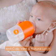 PopYum Stage 2 Medium Flow Nipples, 2-pack, anti-colic, natural latch