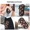 thumbnail image 6 of KLL Rose Flowers Print Eyeglass Case for Men & Women's Classy Travel Eyewear Holder Case Zipper Eyeglasses Case With Hook, 6 of 6