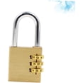 thumbnail image 3 of 1pc 4 Outdoor Padlock Digital Padlock Suitcase Lock 4 Dial Number Lock Backpack Lock Outdoor Locker Lock Metal Luggage Lock Backpack Combination Lock Password Zipper Lock, 3 of 5