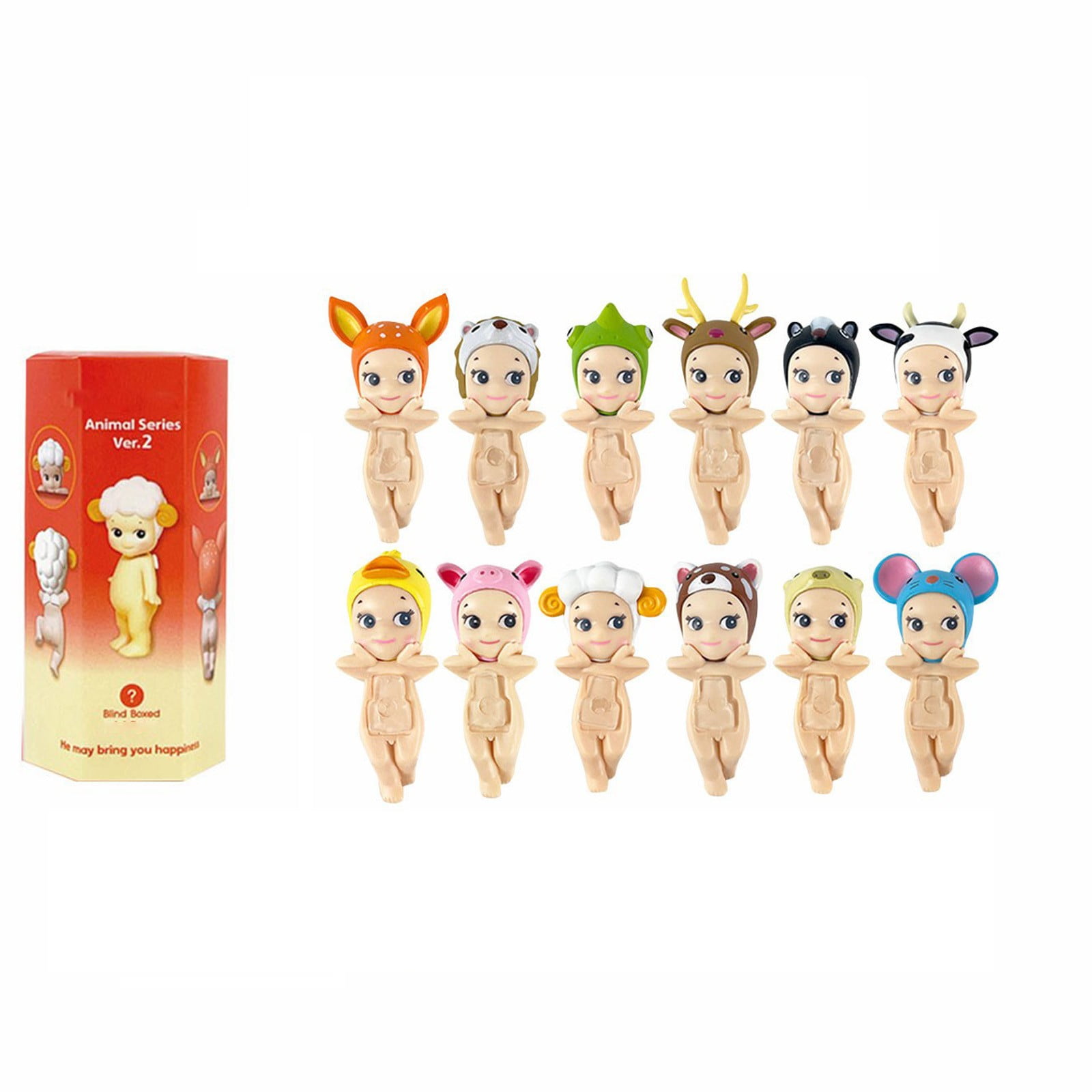 Figurine Sonny Angel Animal Version 1 - Boîte Aveugle Scellée, Hauteur 7,6-9,5 Cm, En PVC, Collection Japonaise