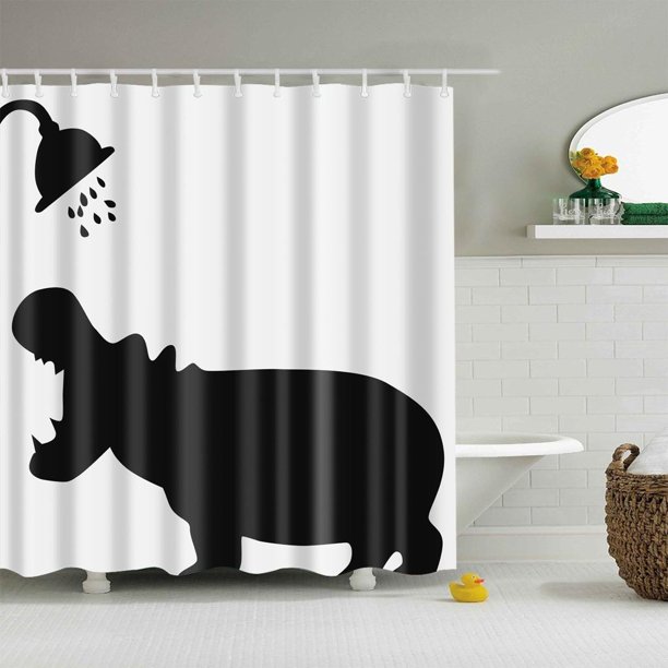 El Panel Lavable A Resistente De Agua El 180x180cm De De Ducha Del Estampado De Animales Ducha Soledad Cortina de la ducha