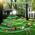 thumbnail image 4 of 2 Pack Solar Ultrasonic Animal Repeller, Motion Activated, Built-in Flash Light, Waterproof Outdoor Pest Deterrent for Garden Yard Farm, 4 of 7