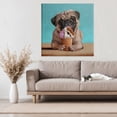 thumbnail image 2 of Neapawlitan Ice Cream & Dog Canvas Wall Art, design by Lucia Heffernan, 2 of 8