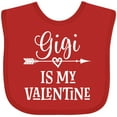 thumbnail image 3 of Inktastic Gigi is My Valentine Boys or Girls Baby Bib, 3 of 4