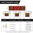 thumbnail image 4 of Chemin de Table Couronne de Souris de Noël, Décoration de Table de Cuisine Salle à Manger de Noël à Pois Rouges avec Nœud et Étoiles, Décoration de Maison Style Ferme pour les Fêtes d'Hiver, Intérieur Extérieur, Fournitures de Fête 13 x 48 Pouces, 4 of 6