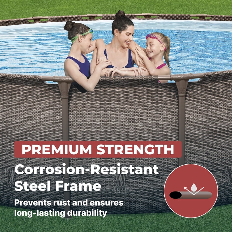 Coleman Power Steel 18 ft. x 48 in. Round Metal Frame Above Ground