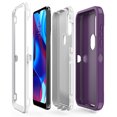 thumbnail image 4 of Aggxpf Compatible with Moto G Play 2023/Moto G Pure/Moto G Power 2022 Neutral Phone Case, Dual Layer Protection Phone Cover (Purple&White), 4 of 5