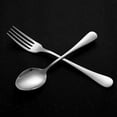 thumbnail image 5 of Set of 12 Stainless Steel Dinner Forks and Spoons Find Top Heavy-Duty Forks (8 Inch) and Spoons (7 Inch) Cutlery Set, 5 of 6
