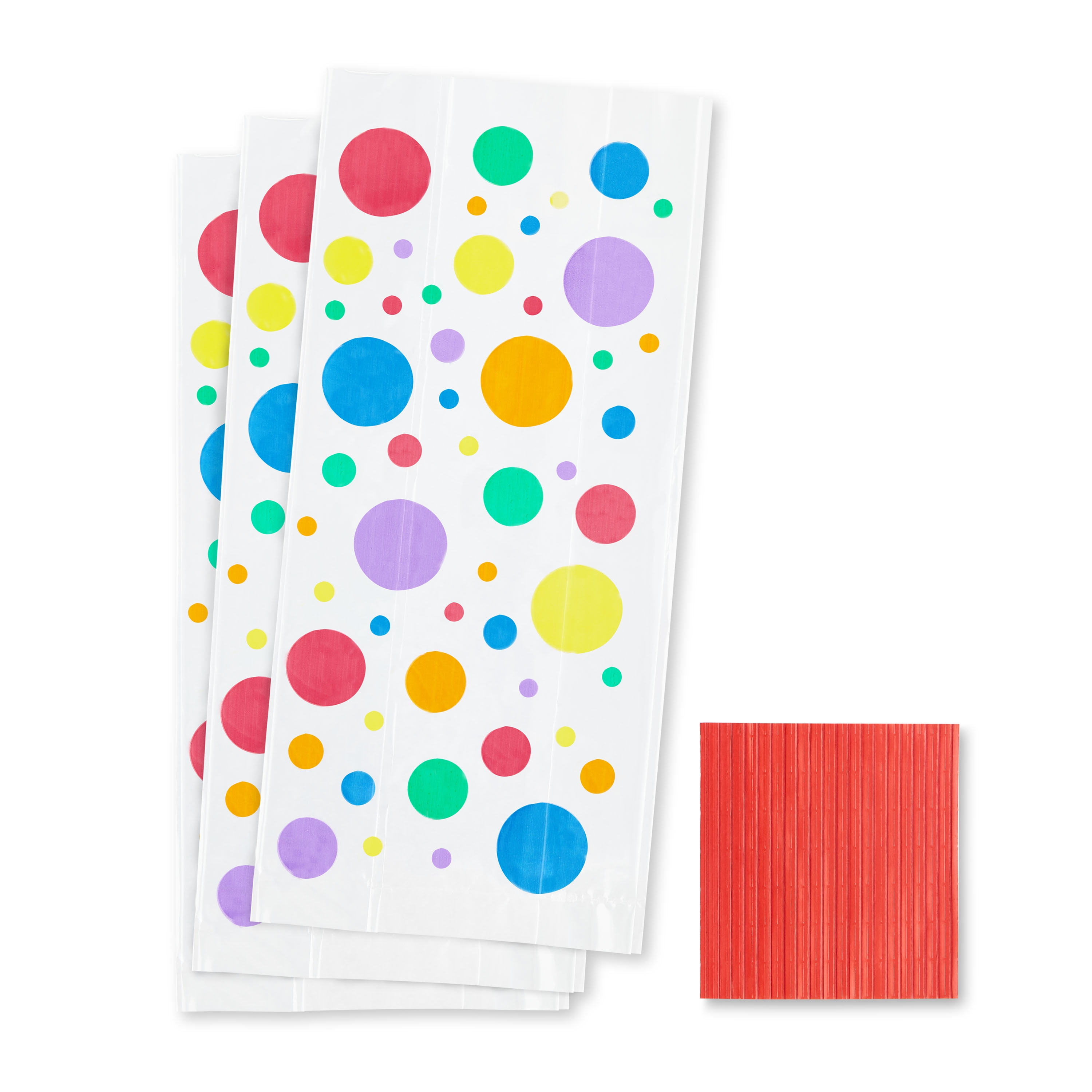 Clear Treat Bags with Twist Ties, 5" x 3" x 11", 20 Pieces, by Way To Celebrate