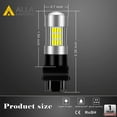 thumbnail image 4 of Alla Lighting 54-SMD T25 3157 3156 LED Reverse Light Bulbs 6000K Xenon White Super Bright Backup Lights, Turn Signal Lights, Brake Lights Stop Light Tail Lights DRL, 4 of 9