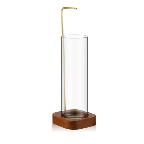 Incense Holder for Sticks [Anti-Ash Flying] with Removable Glass Ash Catcher No Mess Incense Burner