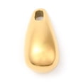 thumbnail image 2 of 5pcs Ion Plating(IP) 304 Stainless Steel Pendants Teardrop Charm Golden 19x9.5x9.5mm Hole: 4X2.5mm, 2 of 3