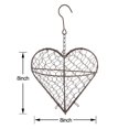 thumbnail image 3 of huntermoon Hanging Planters Heart Shape Flower Pots Iron Wall Succulent Plants Basket Succulent Iron Heart-Shaped Flower Basket, 3 of 7
