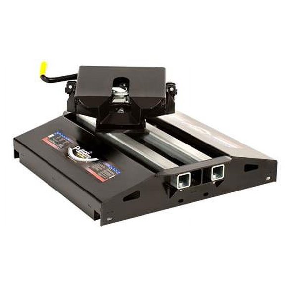PullRite Attelage de Remorque à Cinquième Roue 3100 SuperGlide; Inclut Appui-Tête; Capacité de Charge de 12000 Livres; Glisse de 18 Pouces; Double Pivot; Nécessite un Kit de Montage