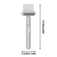 thumbnail image 2 of 2 in 1 Hair Brush Cleaning Tool, Comb Cleaner with Pick Bristles, Portable Hairbrush Cleaner Rake for Travel, Home and Salon Use (Gray), 2 of 5