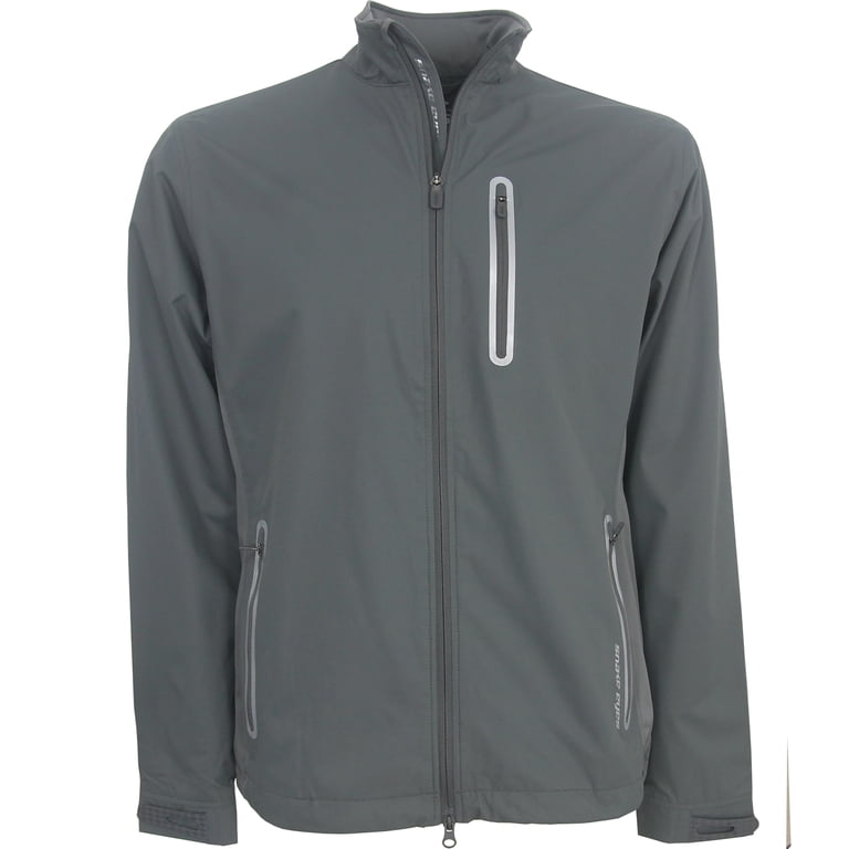 Snake Eyes Golf Men's Elite Rain Suit (Jacket & Pants), Large Gray