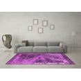 thumbnail image 3 of Ahgly Company Indoor Round Oriental Pink Industrial Area Rugs, 5' Round, 3 of 4