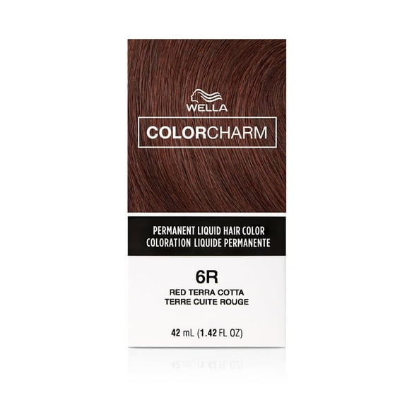 Color Charm Permanent Liquid Hair Color - 6R Red Terra Cotta by Wella for Unisex - 1.42 oz Hair Color