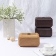 thumbnail image 3 of Soporte de tejido de madera de imitación, caja de almacenamiento de toallas de papel para el hogar, organizador de dispensador para el hogar, encimera de coche, sala de estar 11 Feliz Sencillez, 3 of 5