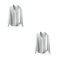 thumbnail image 4 of Qarigey Camisa de manga larga para mujer, Color sólido, moda Primavera Verano, oficina en casa, fecha de negocios, viaje, ropa suelta Type2 NO2, 4 of 6
