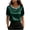 Army Green, variant on Summer Tops for Women Casual Round Neck Short Sleeve Pearl Embellished Loose Blouse Shirt, Navy XL