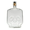thumbnail image 2 of Square Head Glass Whiskey Bottle Personality Barware Home Use Bottle For Liquor., 2 of 9
