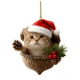 thumbnail image 1 of Animals Christmas Ornaments Christmas Tree Animals Print Acrylic Ornaments Forest Animals Decorations Christmas, 1 of 1