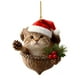 thumbnail image 2 of Adornos navideños de animales del bosque acrílicos de 3.1 pulgadas, juego de 7 | Lindos adornos colgantes para árbol navideño con temática de vida silvestre y caja de regalo | Tema rústico natural, 2 of 9