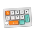 thumbnail image 2 of MERIGLARE Gaming Mini Numeric Keyboard Easy to Install for Home Enhanced Functionality White, 2 of 9