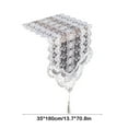 thumbnail image 3 of TIMIFIS Polyester Tables Runner, Lace Table Runner Border White Mesh Embroidery Hollow Dining Table Coffee Table Decoration Long Tablecloth Home Decor, 3 of 6