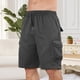 thumbnail image 4 of Ceisia Men's Relaxed Minimalist Cargo Gift Casual Shorts Drapey 3D Pockets Multi-Color, 4 of 6