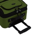 thumbnail image 6 of U.S. Traveler Rio Rugged Fabric Expandable Carry-on Luggage, 2 Wheel Rolling Suitcase, Green, Single, 6 of 7