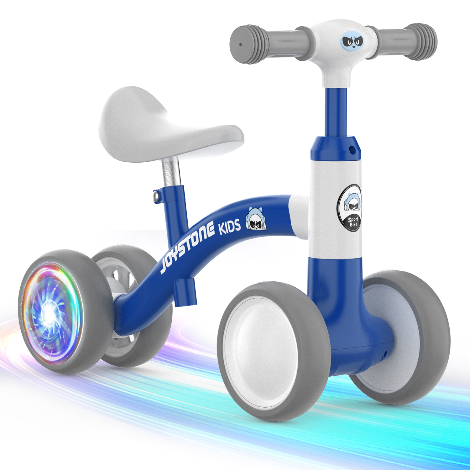 JoyStone Colorful Lighting Baby Balance Bike, Blue photo 2