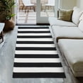 thumbnail image 1 of FairOnly Farmhouse Doormat 3' x 5' Black White Area Rug Woven Cotton Throw Rug Indoor Washable Non-Slip Carpet for Front Porch Entryway Living Room Bedroom, 1 of 7