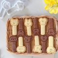 thumbnail image 3 of Molde para galletas de Piruleta de dibujos animados, cortador de galletas con forma de gato y cachorro, sello de pastel de Fondant con palos, herramienta para hornear para niños y bebés, 3 of 4