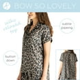 thumbnail image 3 of Hello Mello Satin Lounge Top and Pants, 2-Piece Pajama Set Cat's Meow, Large/X-Large (Women's), 3 of 8