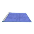 thumbnail image 2 of Ahgly Company Machine Washable Indoor Rectangle Oriental Blue Industrial Area Rugs, 7' x 10', 2 of 4