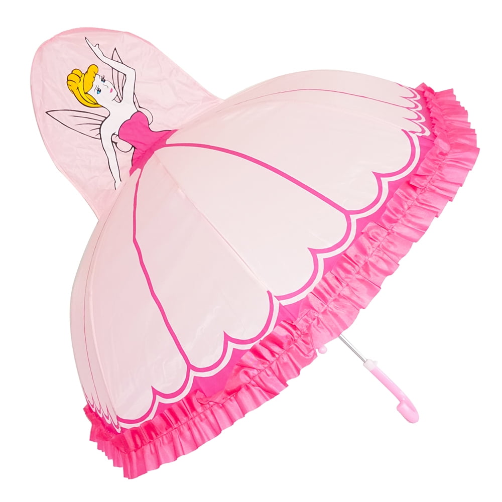 3D Pop-Up Pink Princess Cute Umbrella