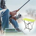 thumbnail image 4 of Fmbmuo Yellow Oxford Fabric Folding Stool, Portable Camping Chair for Indoor & Outdoor, Beach, Park, Lightweight and Durable, 4 of 4